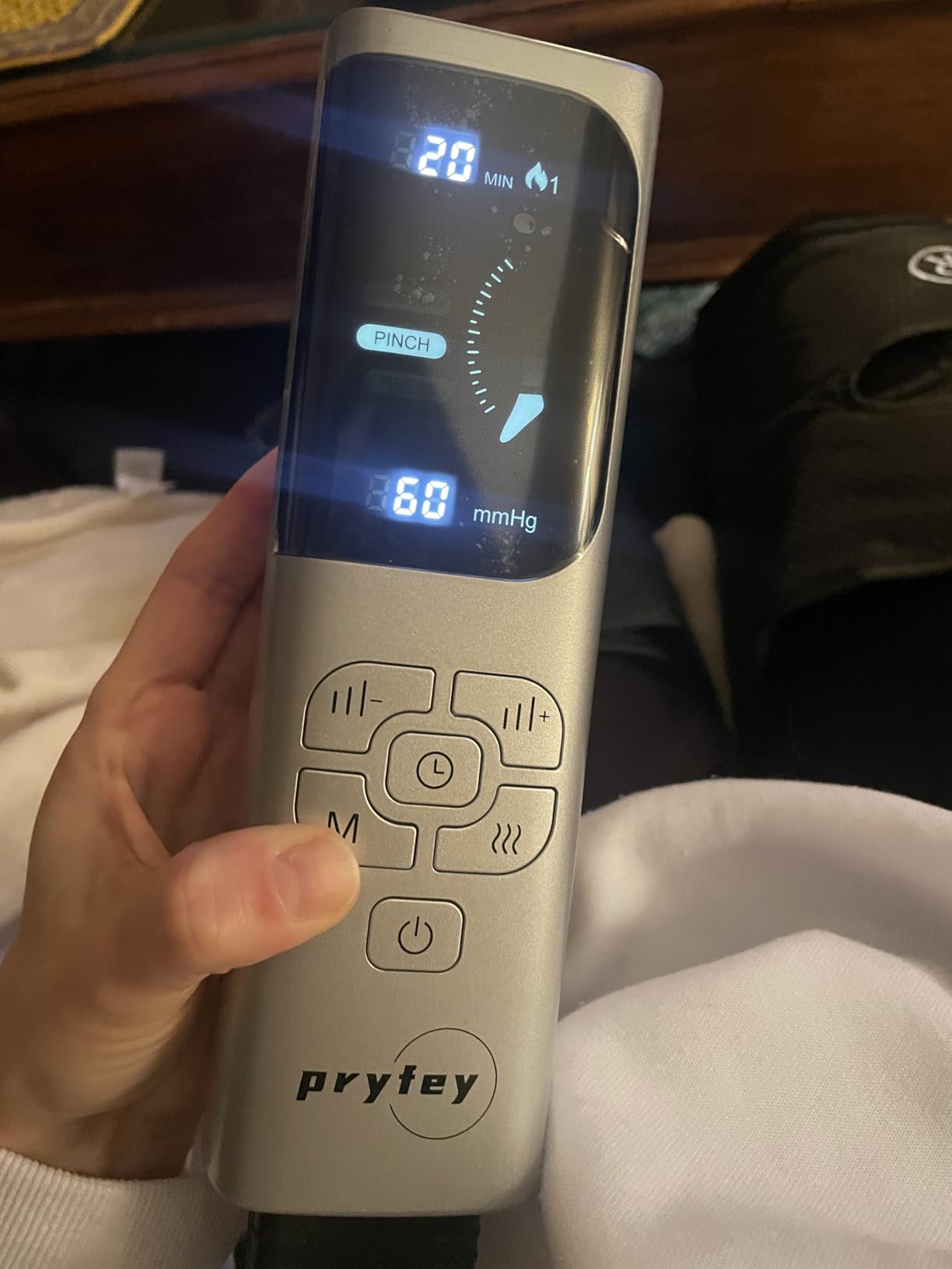 pryfey Leg Massager with Heat and Compression, Foot Massager for Circulation and Pain Relief, 3 Timers, 12 Intensity, 6 Modes,3 Heating with Knee Massager,Valentines Day Gifts for Man Woman,Black - Customer Photo 1