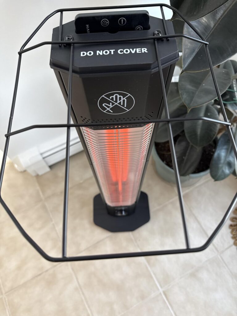 Outdoor Electric Patio Heater, 42-inch 1500W Infrared Tower Heater with 9 Heat Settings & 9H Timer, IPX5 Waterproof, Safety Lock, Tip-Over & Overheat Protection Space Heater for Indoor & Outdoor Use Customer Review Best Outdoor Heater