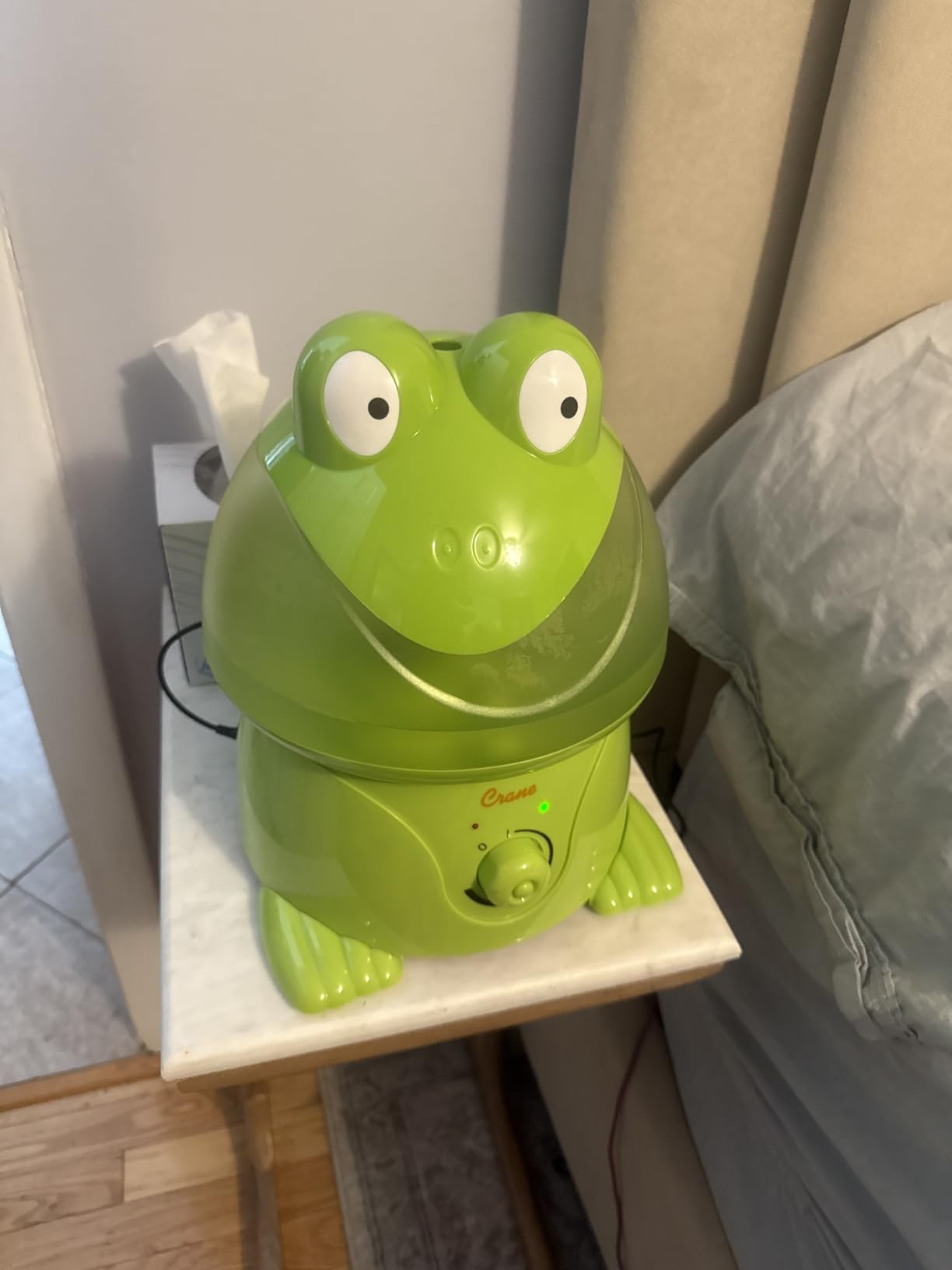 Crane Animal Humidifier for Bedroom, 1 Gal. Cool Mist Humidifier for Baby Nursery with Auto Shut-Off, Easy to Clean, Penguin customer photo 2