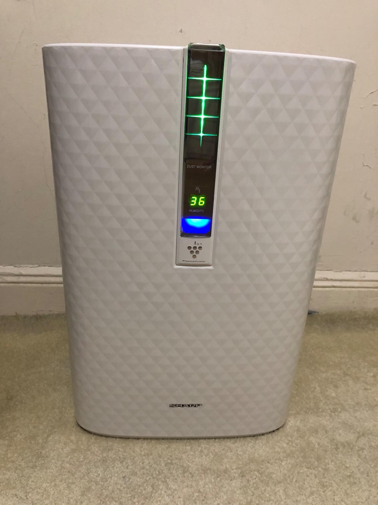 SHARP Air Purifier with Humidifier Combo - Covers up to 1,230 sqft in one hour, True HEPA Filter Air Purifier for Medium Rooms, Home Nursery, Dust, Smoke, Pollen - KC850U customer photo 2
