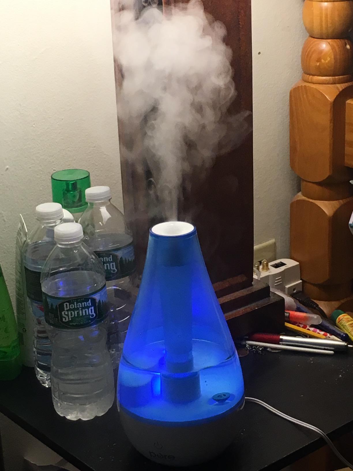 Pure Enrichment MistAire Ultrasonic Cool Mist Humidifier | Front-Load Quiet Air Humidifier for Rooms up to 250 sq. ft., Lasts Up To 25 Hours for Bedroom, Nursery, Office, & More customer photo 2
