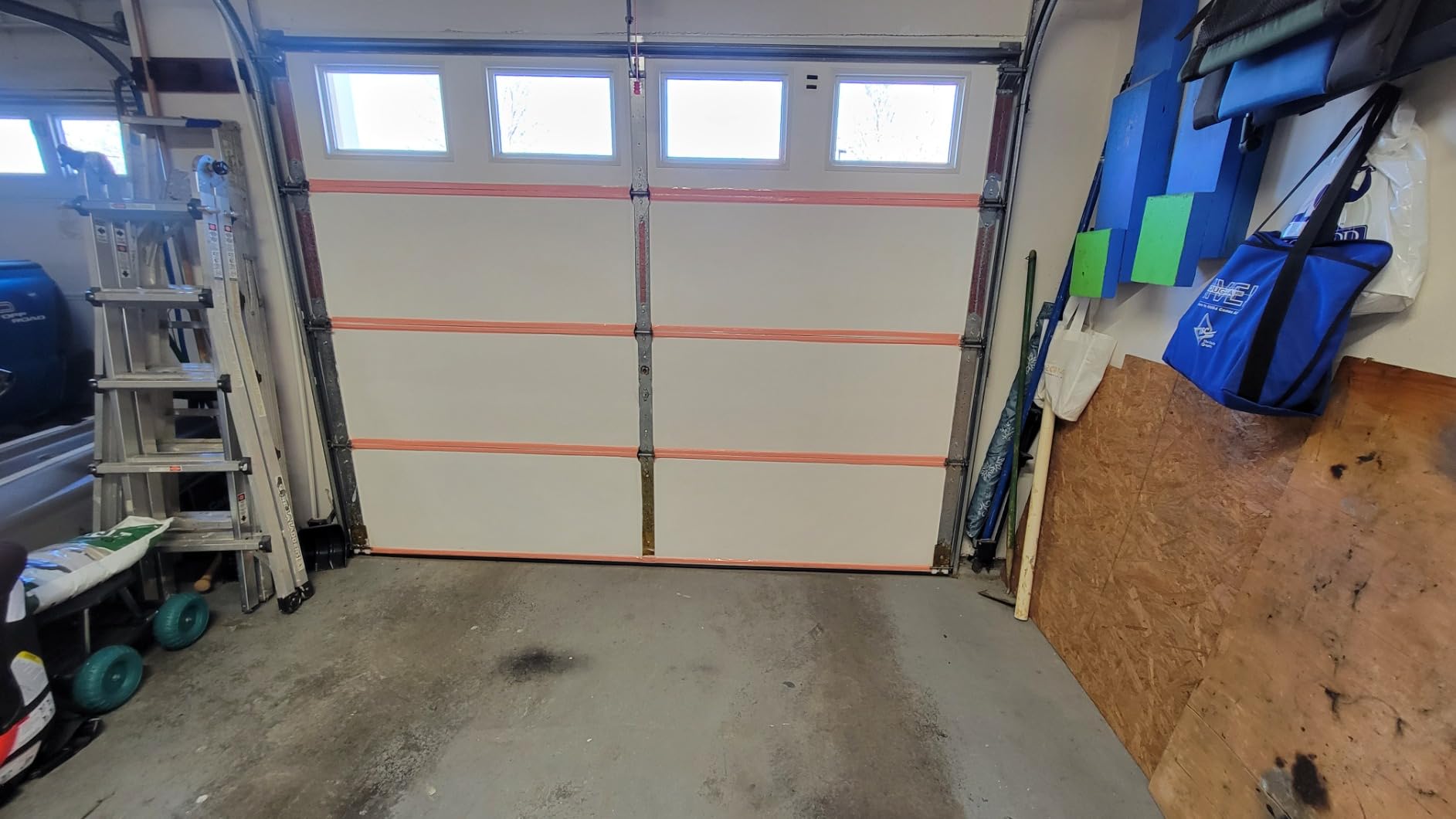 US Energy NASATECH (Pre-Cut for 16 Panel) 2 Car Garage Door Reflective Insulation Kit (R8) 1/4 thick customer photo 2