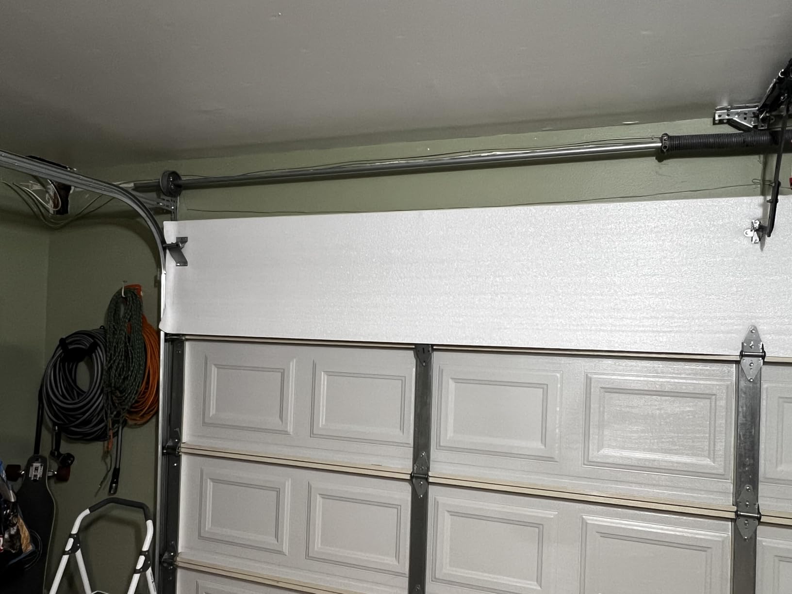 NASA TECH White Reflective Foam Core 2 Car Garage Door Insulation Kit 18FT (WIDE) x 8FT (HIGH) R Value 8.0 customer photo 1
