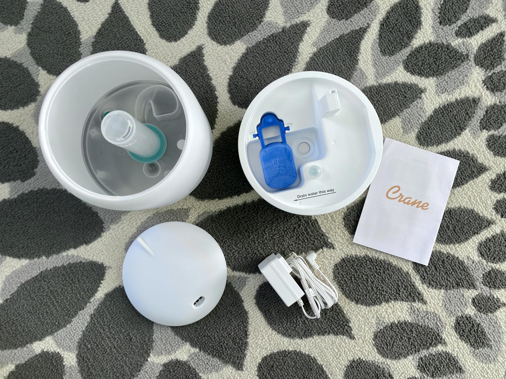 Crane Top Fill Mini Humidifier for Bedroom and Nursery 3-In-1 Essential Oil Diffuser Sleep Light 0.5 Gallon Baby Humidifier customer photo 1