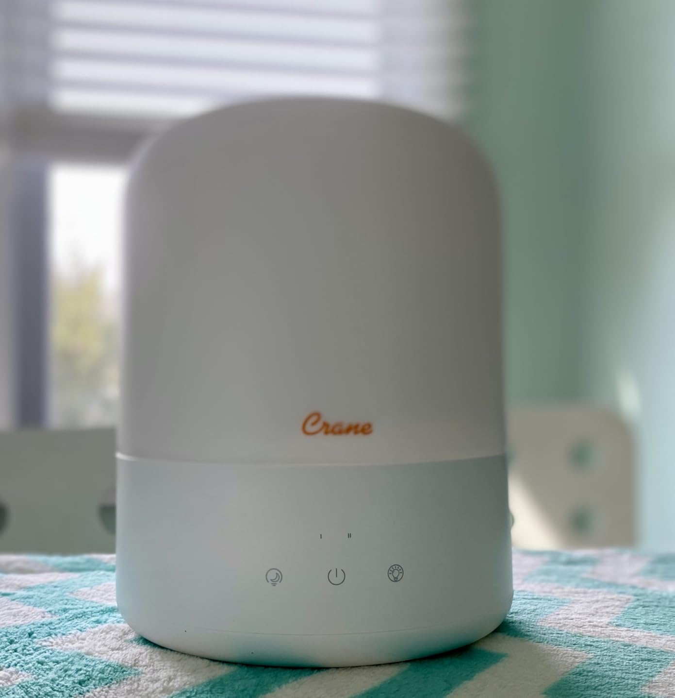 Crane Top Fill Mini Humidifier for Bedroom and Nursery 3-In-1 Essential Oil Diffuser Sleep Light 0.5 Gallon Baby Humidifier customer photo 2