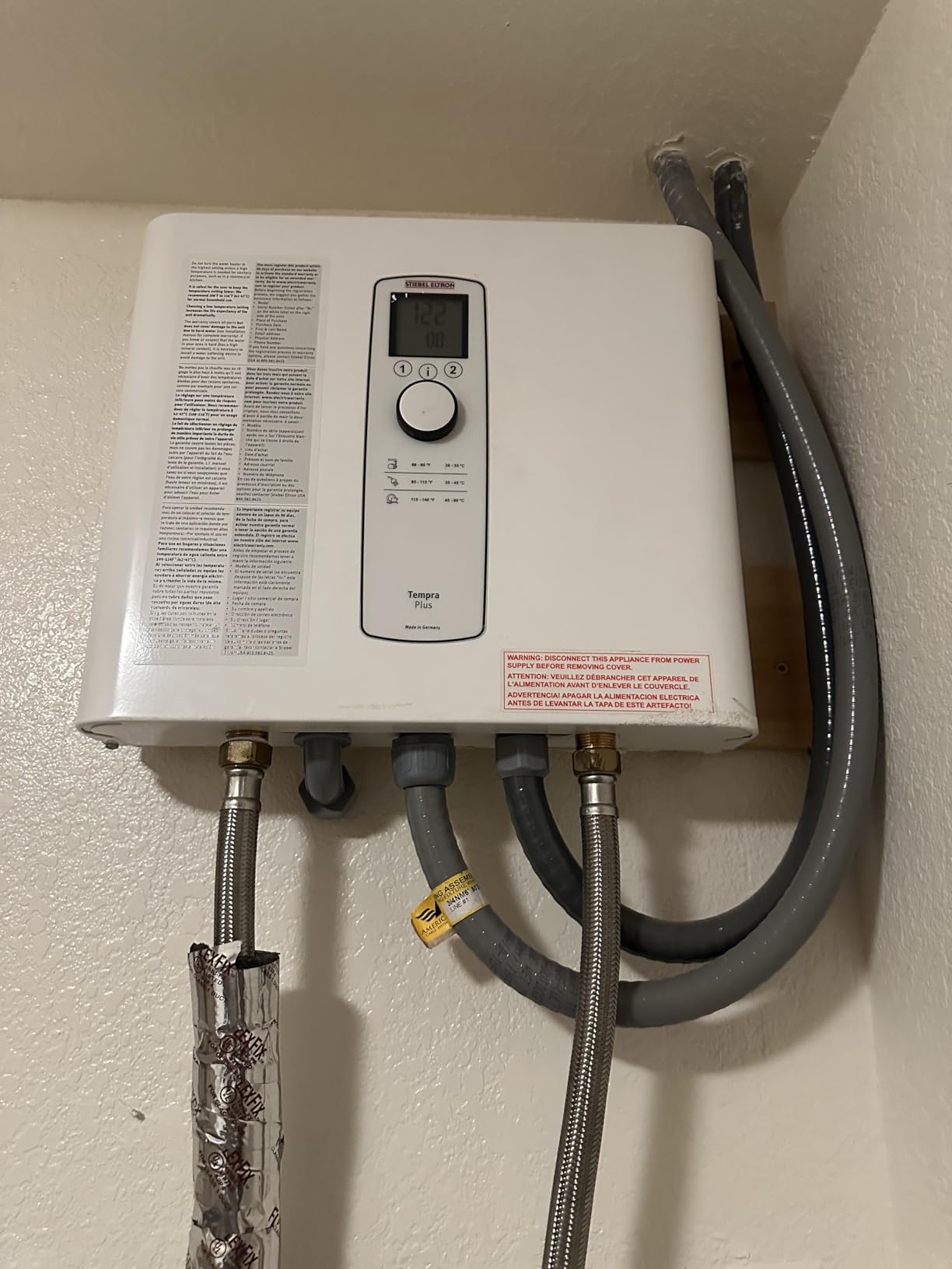 Stiebel Eltron Tempra 29 Plus Electric Tankless Water Heater, 28.8kW, 240V | Made in Germany; 3x40A breakers/120A draw; Advanced Flow Control; Eco design; Energy+cost savings up to 34% in whole-home use customer photo 1