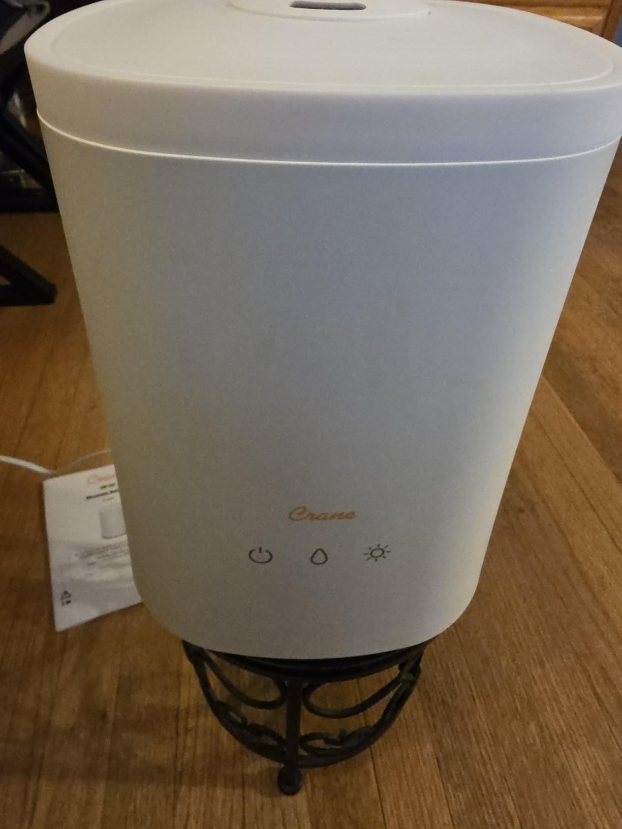 Crane Top Fill Ultrasonic Cool Mist Humidifier for Bedroom and Large Rooms, 1.2 Gallon Essential Oil Diffuser with Nightlight and Auto Shut-Off customer photo 1