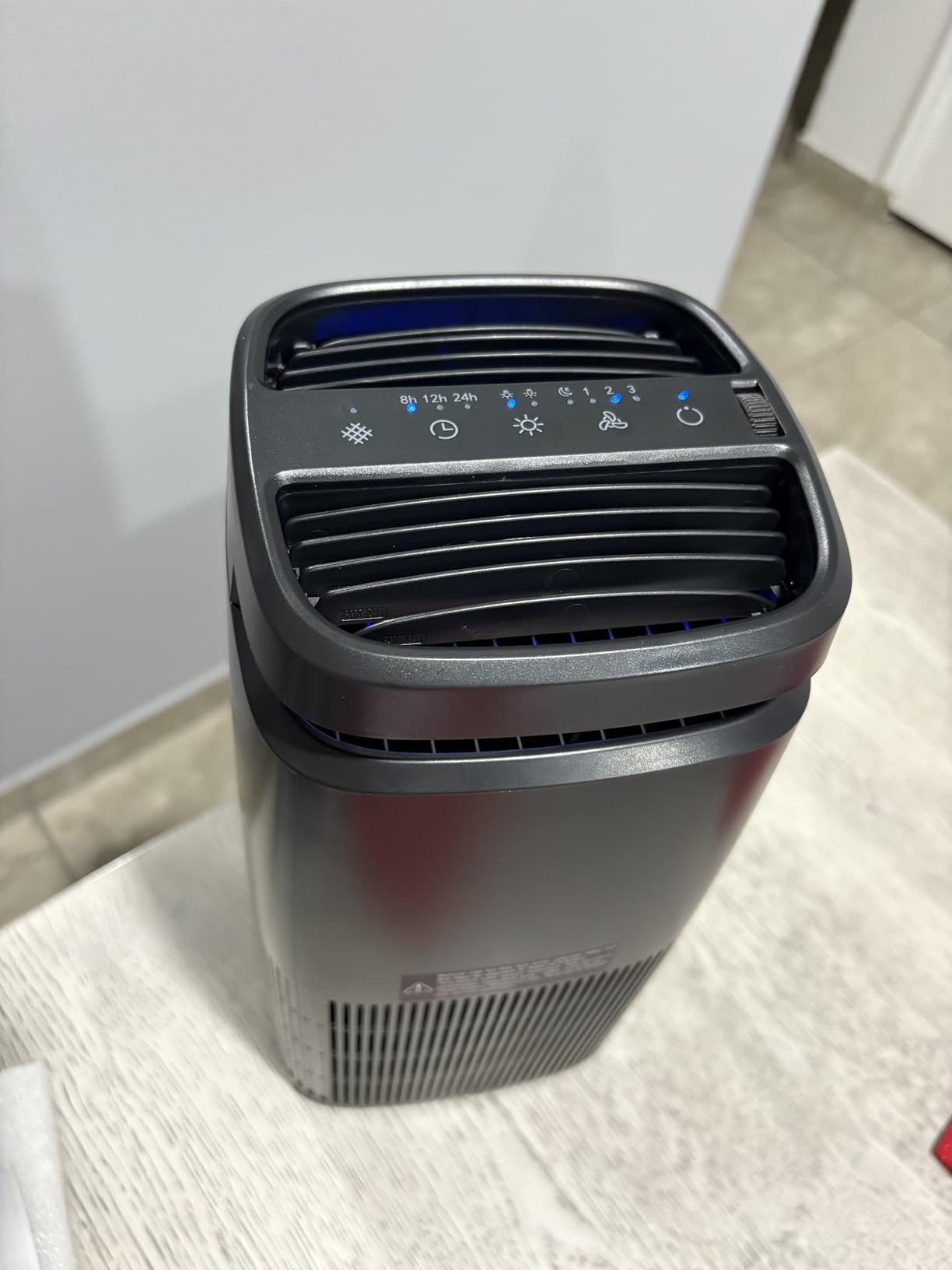 POMORON 4-in-1 Air Purifiers for Home, Air Ionizer Negative Ion Generator, H13 HEPA Filter, UV, Covers 1250 Ft 99.97% Removal Rate for Pollen Smoke Pet Dander Air Cleaner for Bedroom, MJ002H, White customer photo 2