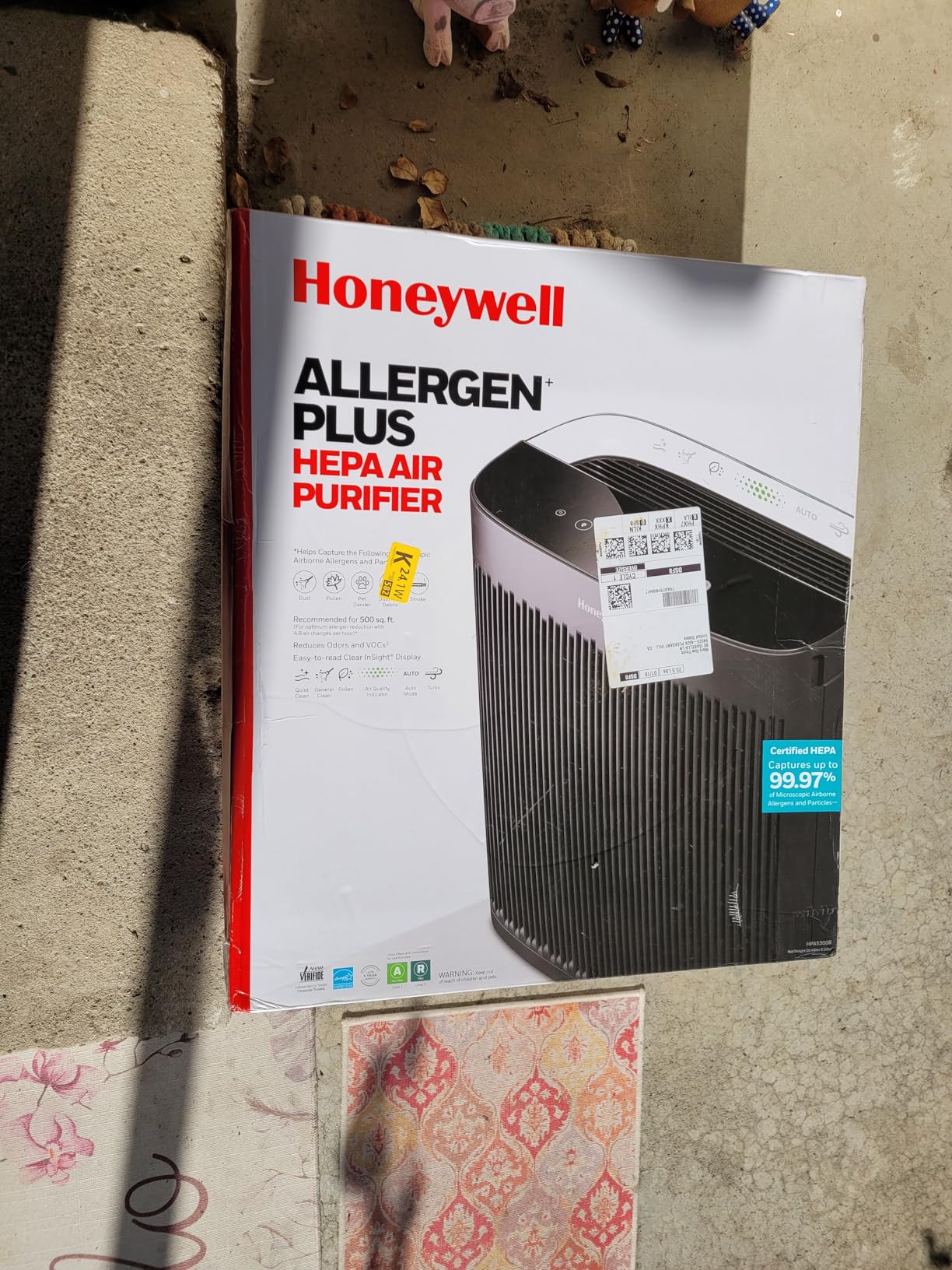 Honeywell HEPA Air Purifier for Home and Large 1700 ft² Rooms, Black | Powerful HEPA Filtration, Air Quality Monitor, Turbo and Auto Mode, Reduces Allergens, Dust, Pollen, Pet Dander, Odors, Smoke customer photo 1