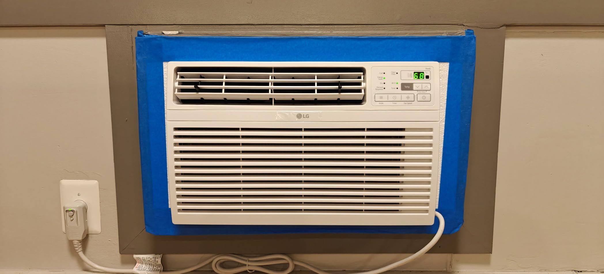 LG 10000 BTU Window Air Conditioners [2023] Remote Control WiFi App Ultra-Quiet Washable Filter Cools 450Sq.Ft for Medium & Large Room AC Unit air conditioner Easy Install White LW1017ERSM1 customer photo 2