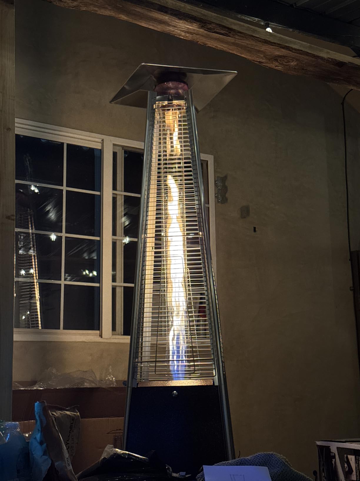 FOOWIN Patio Heater 48,000 BTU Outdoor Propane Heater with Wheels customer photo 2