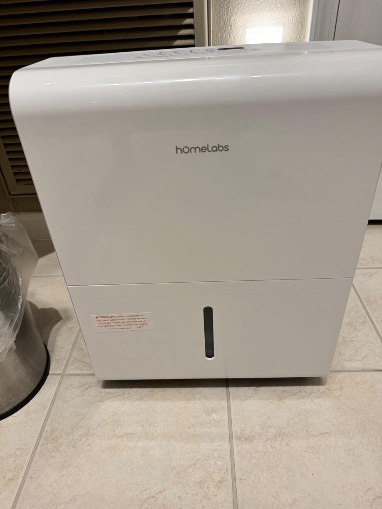 hOmeLabs 22 Pint Wi-Fi Dehumidifier for up to 3,000 Sq Ft Rooms (MAX 56 Pint at 95°F, 90% RH) - Compact, Smart Moisture Control for Home, Bedroom, or Bathroom customer photo 1