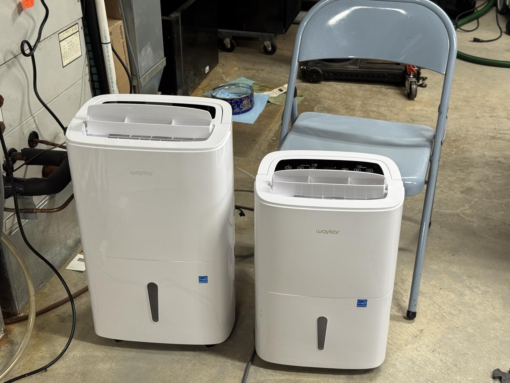 Waykar 150 Pints 2025 Energy Star Dehumidifier with Pump for Spaces up to 7,000 Sq. Ft at Commercial and Industrial Large Room, Warehouse, Home, Basement, with Drain Hose, Auto Defrost, Self-Drying customer photo 1