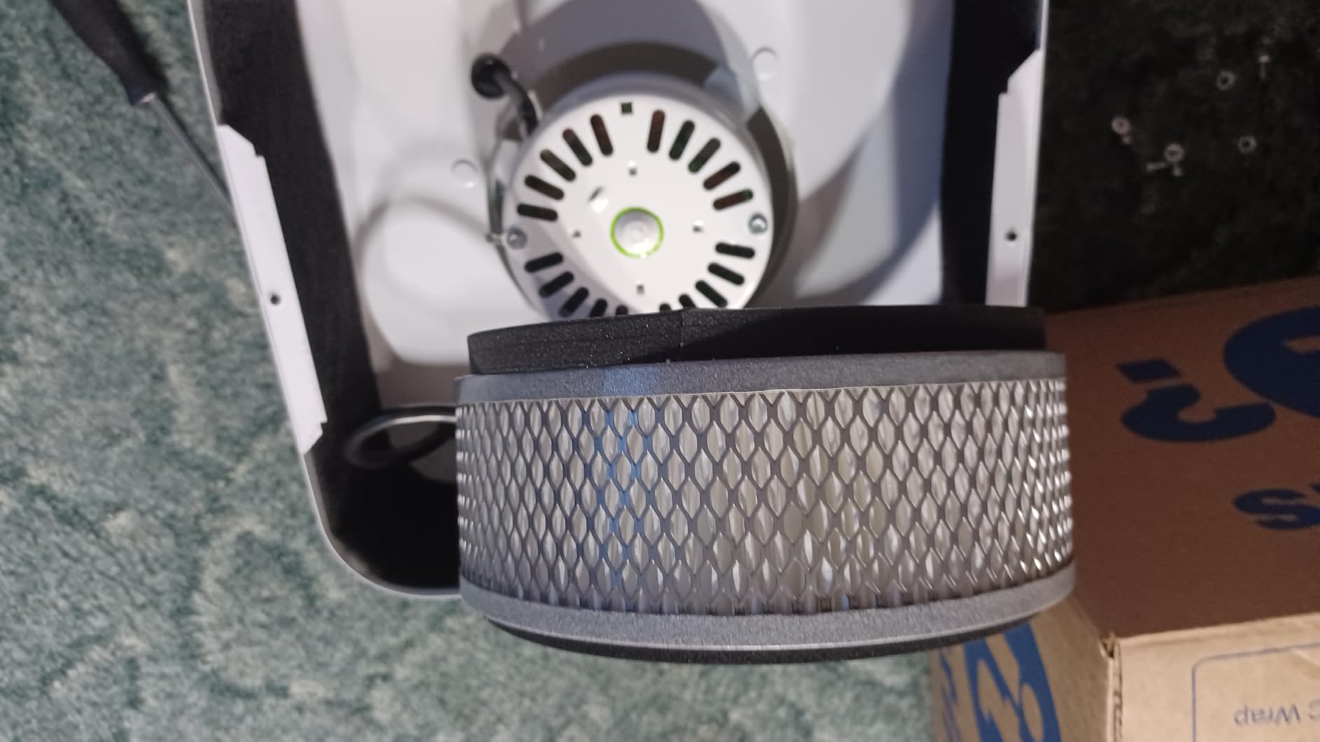 Austin Air it Room Air Purifier with VOC Carbon Wrap Air Filters - Personal Air Filter Single Room Air Purifiers - Portable Allergy Purifier - Stylish Tabletop Purifier for Dust, Model C100CC1 customer photo 2