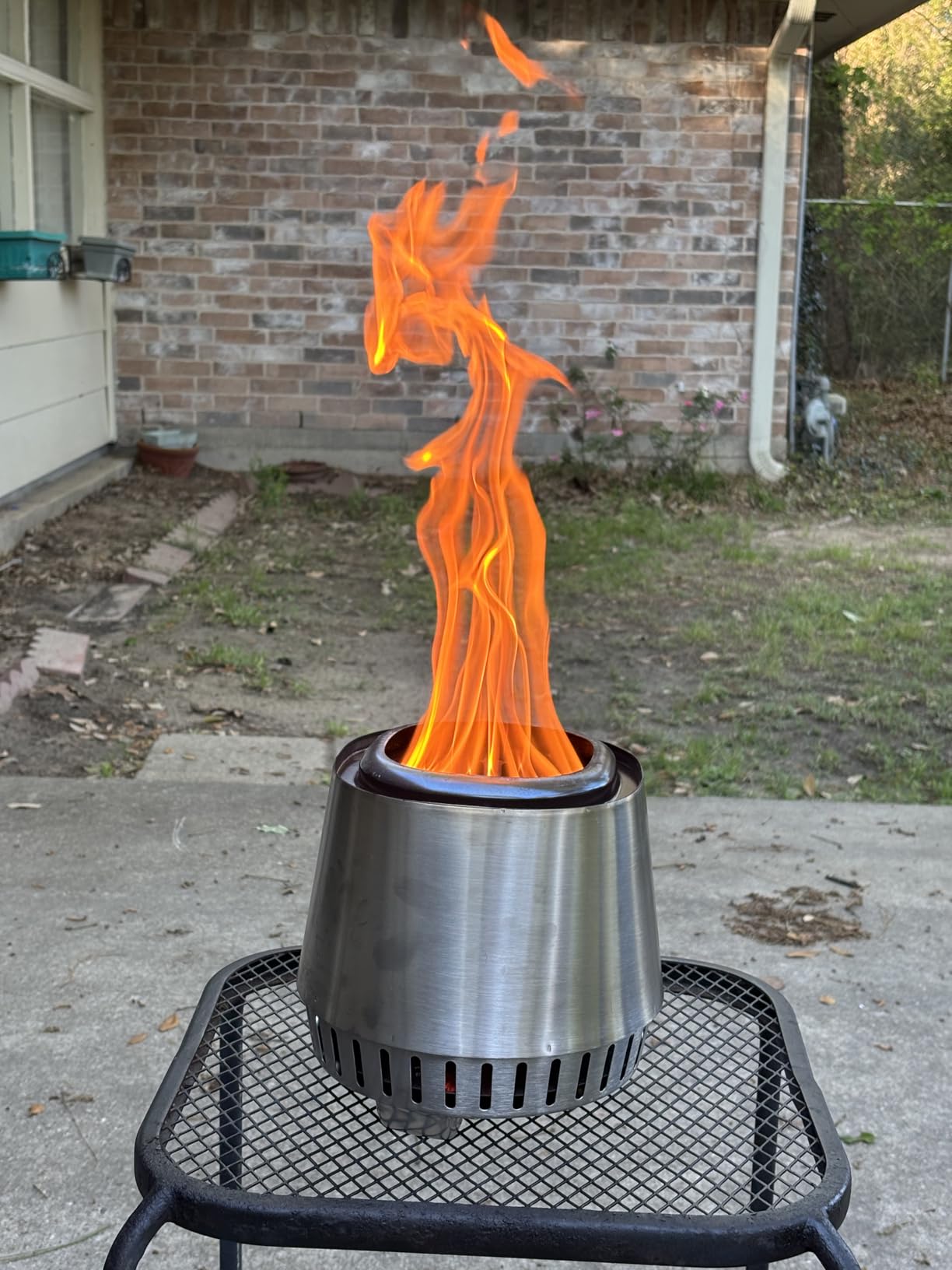 East Oak Fuoco Smokeless Fire Pit 21'' for Patio and Outdoor, Stainless Steel Firepit Wood Burning Fireplace with Carrying Bag, Portable Outdoor Fire Pit with Stand & Removable Ash Pan for Outside customer photo 1