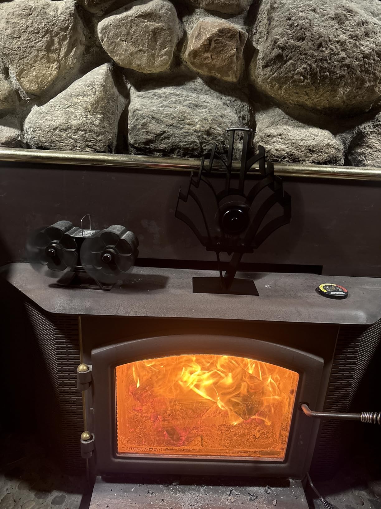 Heat Powered Stove Fan for Wood & Pellet Burners: Compatible with Log Burners, 348 CFM Airflow, 13