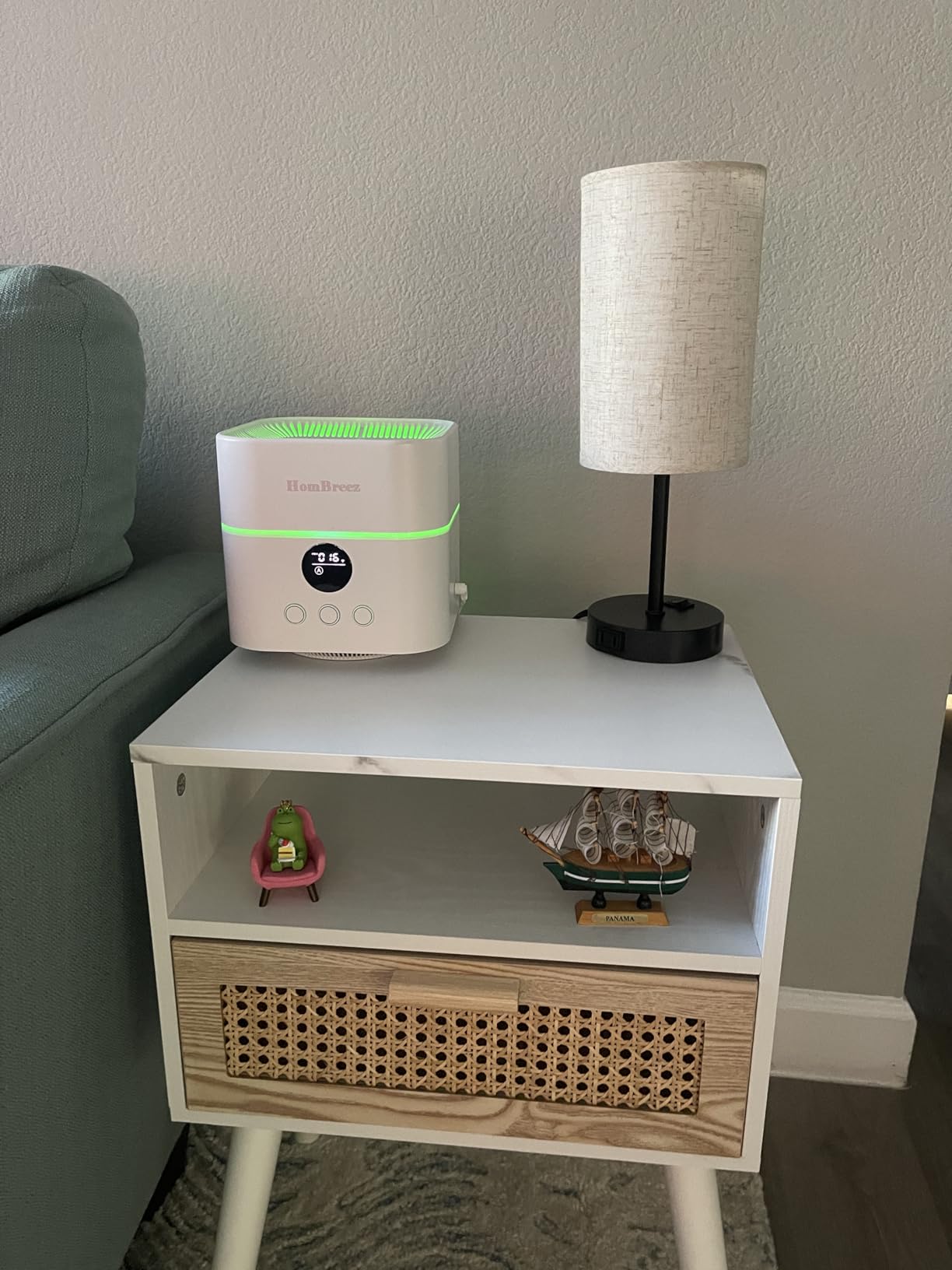 Air Purifier and Humidifier Combo for Bedroom, Covers Up to 200ft², H13 True HEPA Filter, 400ML Water Tank, Quiet Cool Mist Top Fill Essential Oil Diffuser for Baby, Pet Room, APP Control customer photo 2