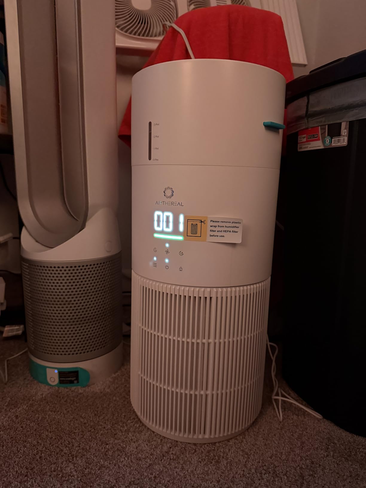Airthereal 2-in-1 Air Purifier and Humidifier Combo for Large Room up to 1325 ft², 3-Stage Filters, Air Quality Monitor and Quiet Sleep Mode, Evaporative Humidifier with Hygrometer, AEH300 customer photo 1