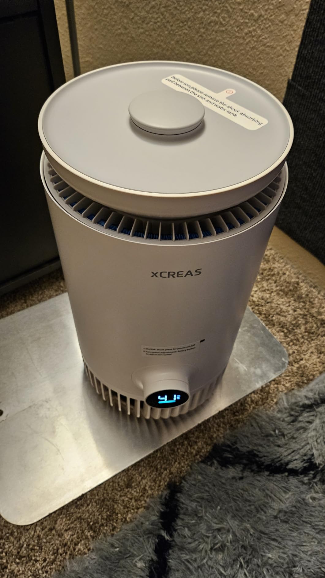 Humidifier and Air Purifier in One, Evaporative Humidifier and HEPA Air Purifier Combo for Bedroom, 0.8 Gal Water Tank Top Fill, 23dB Quite Mist-Free customer photo 1