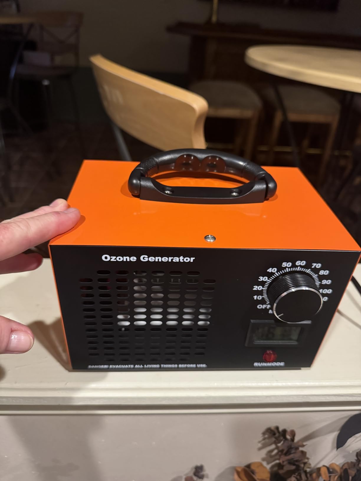Ozone Generator 160,000mg/H with Temp/Humidity Display - 120 Min Timer O3 Ionizer customer photo 1