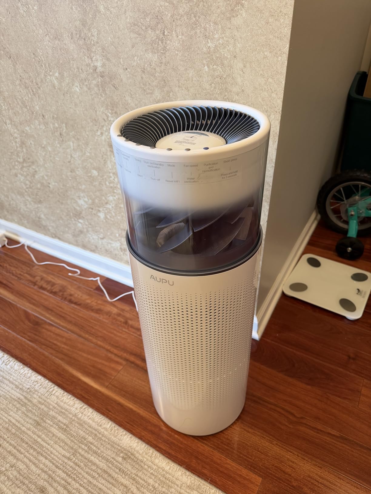 2 in 1 Air Purifier with Humidifier,Air Purifiers for Home Large Room,Humidifier and Air Purifier in one HEPA Purifier for Home Pets Remove Pet Odor Smoke Pollen Dust for Bedroom,Living Room,Office customer photo 1