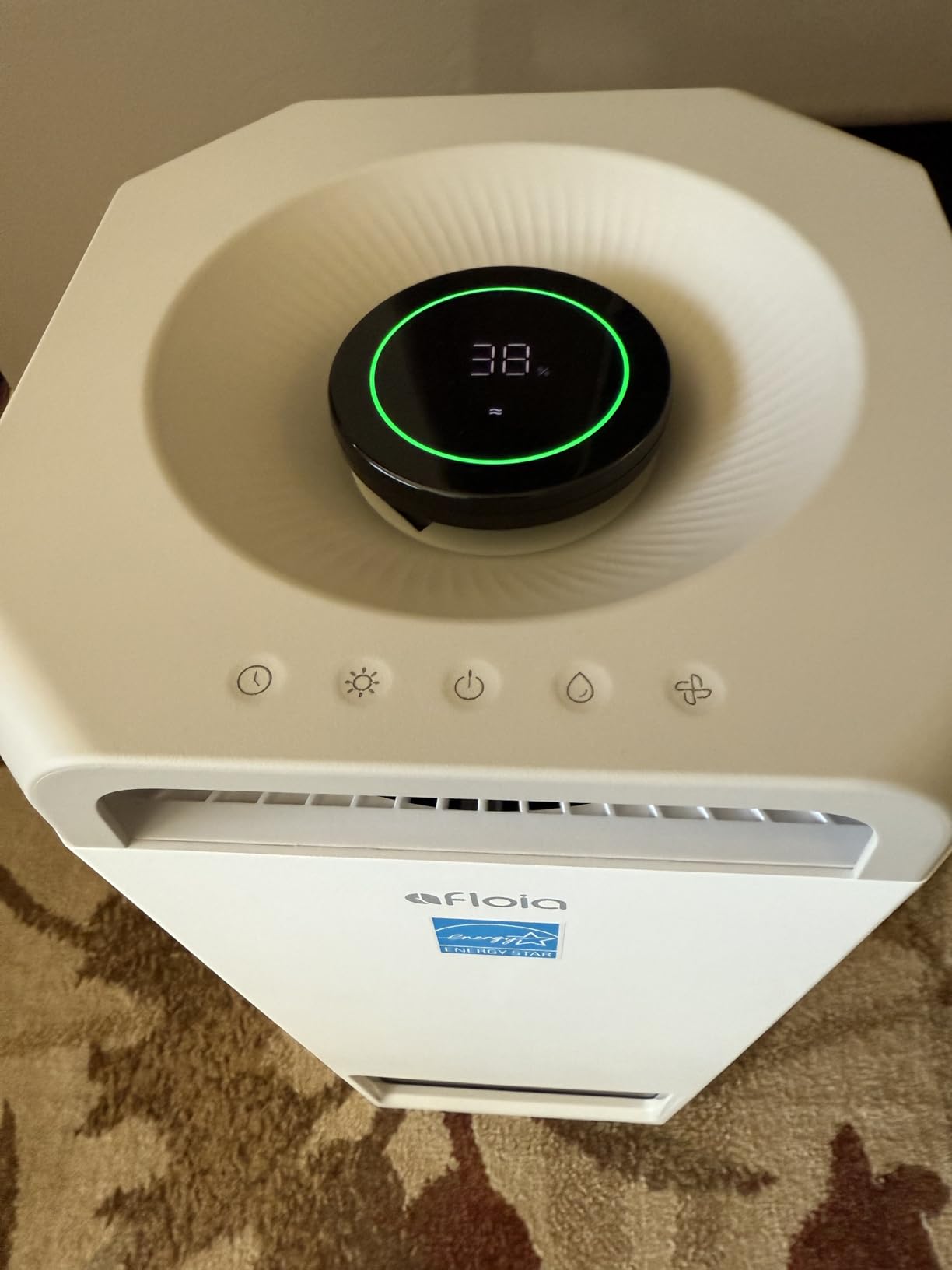 Afloia Humidifier for Bedroom Large Room - Mist Free Evaporative 2 in 1 Humidifier and Air Purifier in One Combo for Home with Top Fill 5L Tank/Humidity&Air Quality Sensor/2-24H Timer customer photo 1