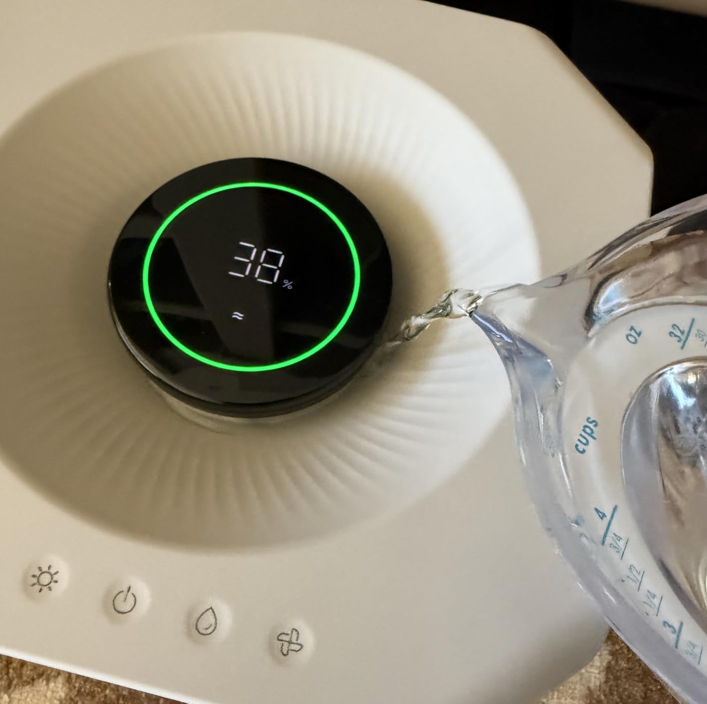 Afloia Humidifier for Bedroom Large Room - Mist Free Evaporative 2 in 1 Humidifier and Air Purifier in One Combo for Home with Top Fill 5L Tank/Humidity&Air Quality Sensor/2-24H Timer customer photo 2