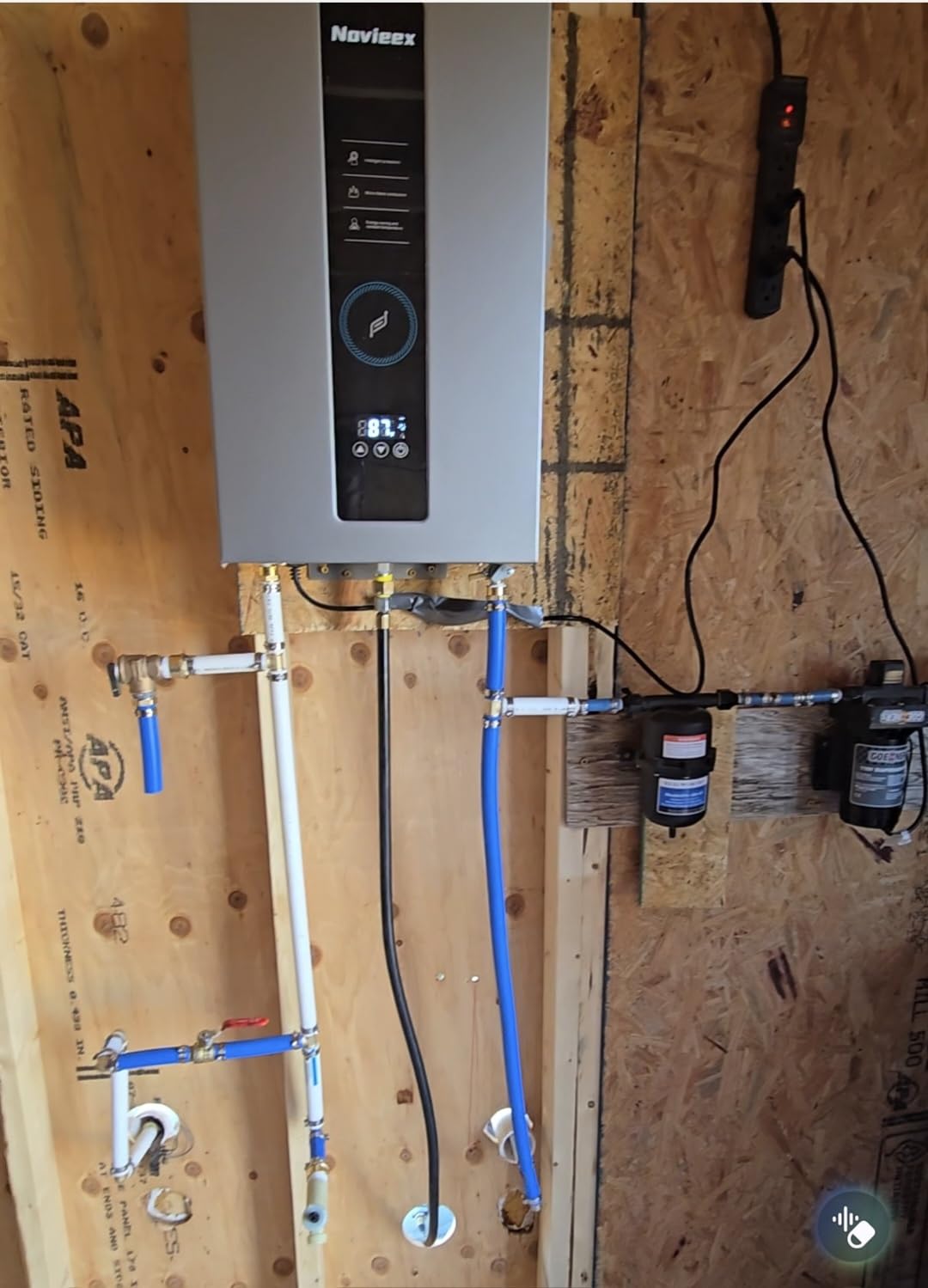 Tankless Water Heater, Novieex On Demand Water Heater Natural Gas, Up to 4.3 GPM, 100,000 BTU Instant Hot Water Heater with LED Display, Indoor Installation customer photo 2