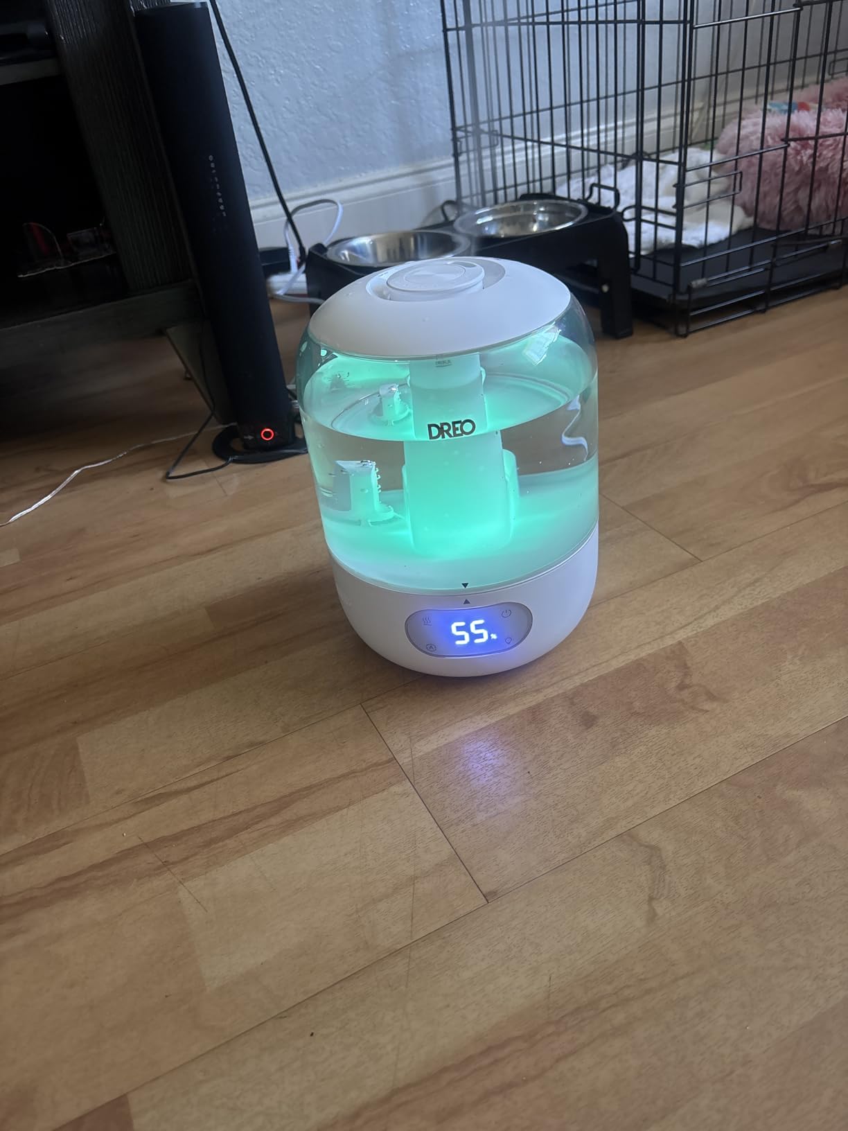 DREO Humidifiers for Bedroom, 3L Top Fill 30H & 26dB Quiet Runtime for Large Room, Cool Mist Ultrasonic Humidifier with Humidity Sensor customer photo 1
