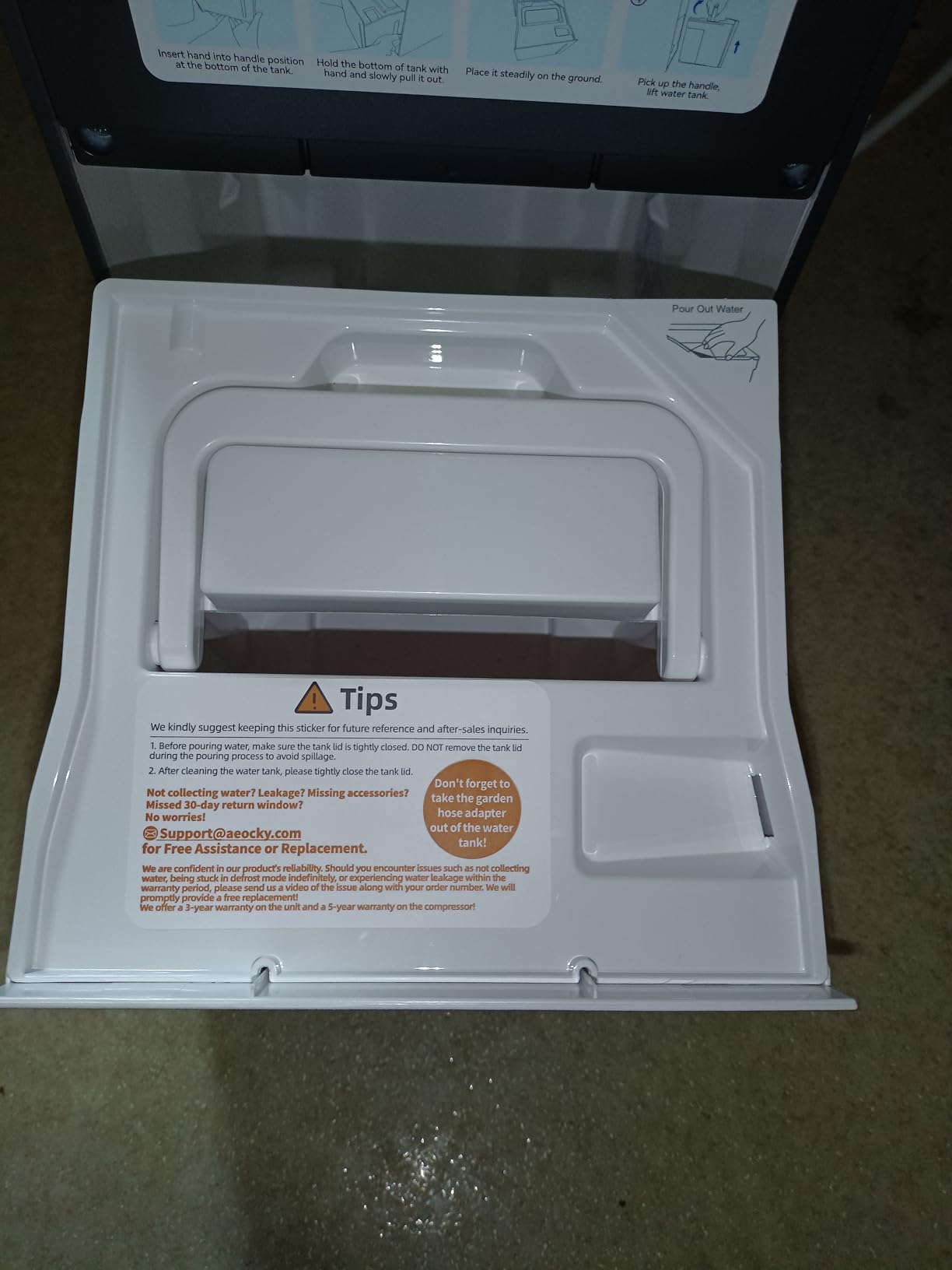 AEOCKY 4500 Sq.Ft Energy Star Most Efficient 2025 Dehumidifier with Pump, Max 80 Pint/Day Smart Compressor Dehumidifier with Drain Hose, Intelligent Humidistat, for Basement, Bedroom, Home, Bathroom customer photo 1