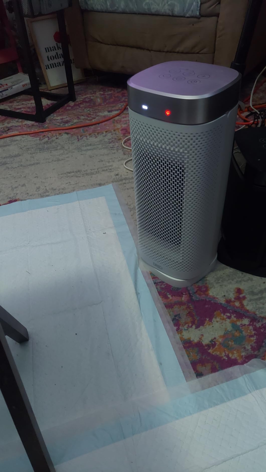 DREO Space Heaters for Indoor Use, Fast Heating Portable Heaters with Remote, Large PTC Ceramic Electric for Bedroom, 12H Timer, 70° Oscillation, Overheat Protection, 1500W Safety Heat for Home Office customer photo 1