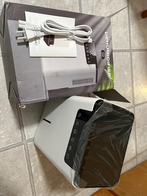 Dehumidifier,75 OZ Water Tank (500 sq.ft) Dehumidifiers for Home,Quiet Dehumidifier for Bathroom Bedroom Basement RV with 12H Timer,Auto Shut Off,7 Colors LED Light,Sleep Modes(2200ML) customer photo 1