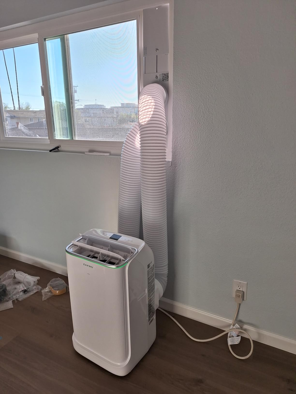 ZAFRO Smart Inverter Portable Air Conditioners, 16000 BTU (12000 BTU SACC) Dual Hose Portable AC Unit with Energy Saving/Ultra Quiet(42dB)/Drainage-free Cooling/APP/Remote customer photo 1