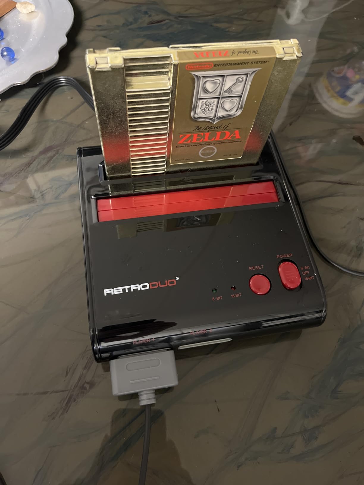 Retro-Bit Retro Duo 2 in 1 Console System - for Original NES/SNES, & Super Nintendo Games - Silver/Black customer photo 2