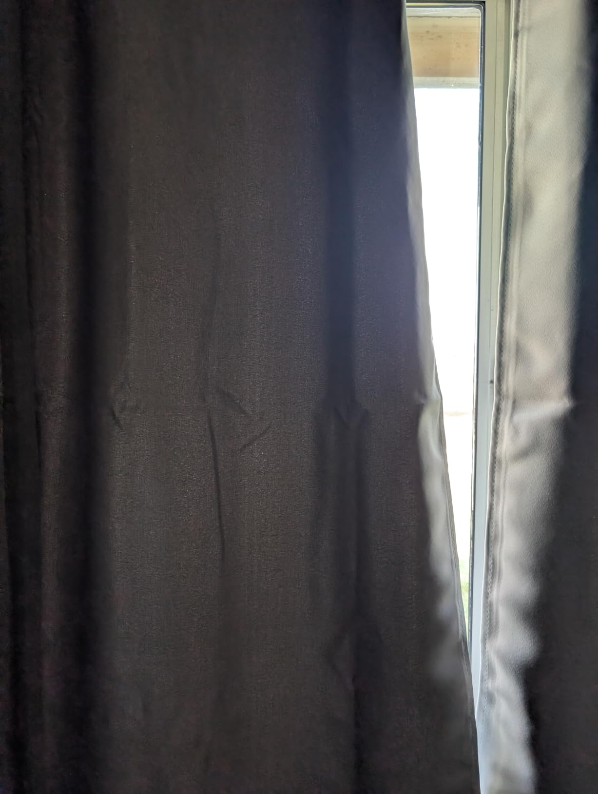 NICETOWN Gray Blackout Curtains for Bedroom 84 inches Long - Thermal Drapes Grommet Room Darkening Light Blocking Curtains Window Treatments for Living Room (2 Panels, W52 x L84, Grey) customer photo 1