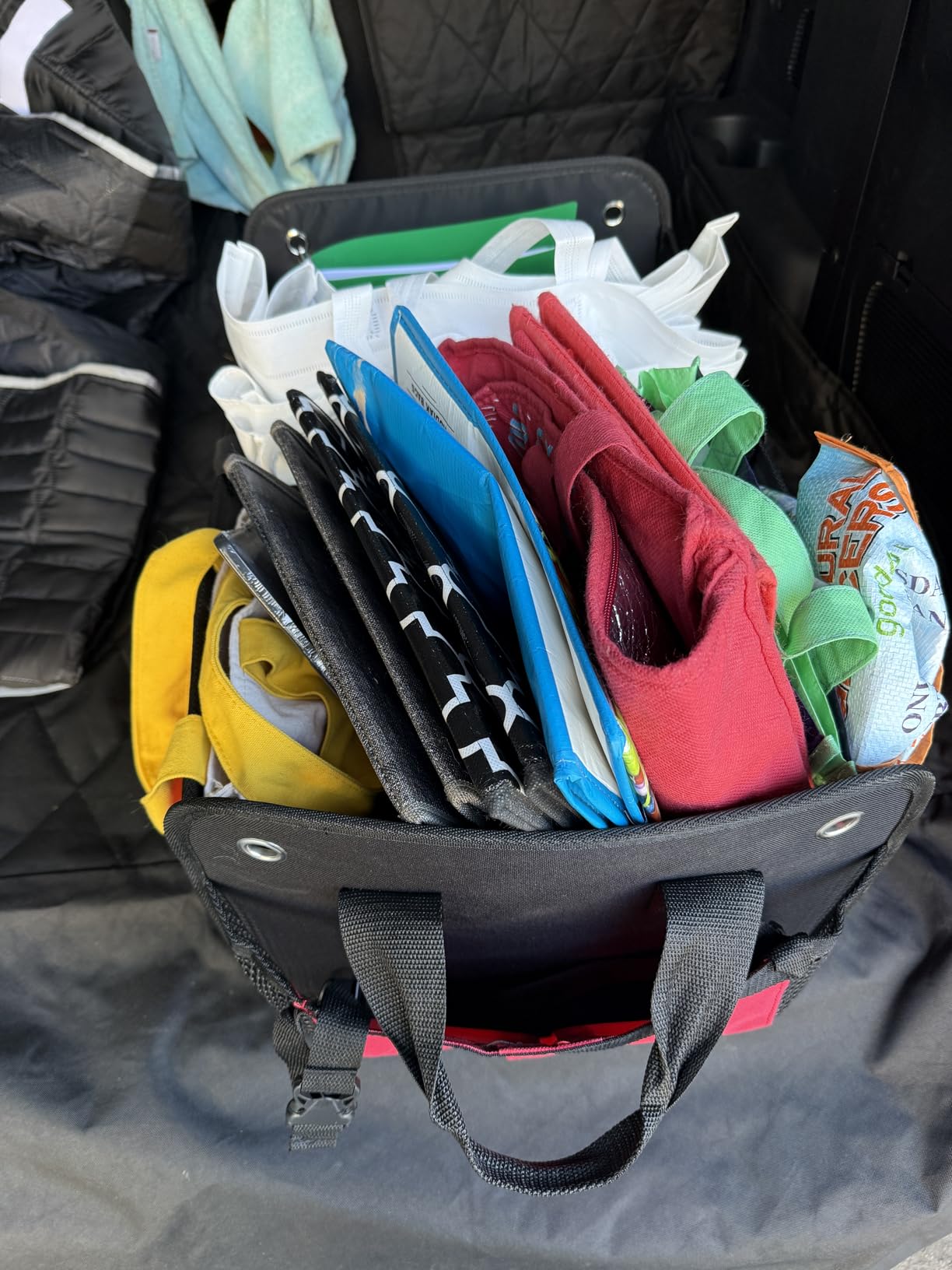 TRUNKCRATEPRO Trunk Organizer For Car, Suv, Truck | Premium Adjustable Multi Compartments Collapsible Car Trunk Organizer With Securing Straps & Non-Slip Bottom (Large Size, Black) customer photo 2