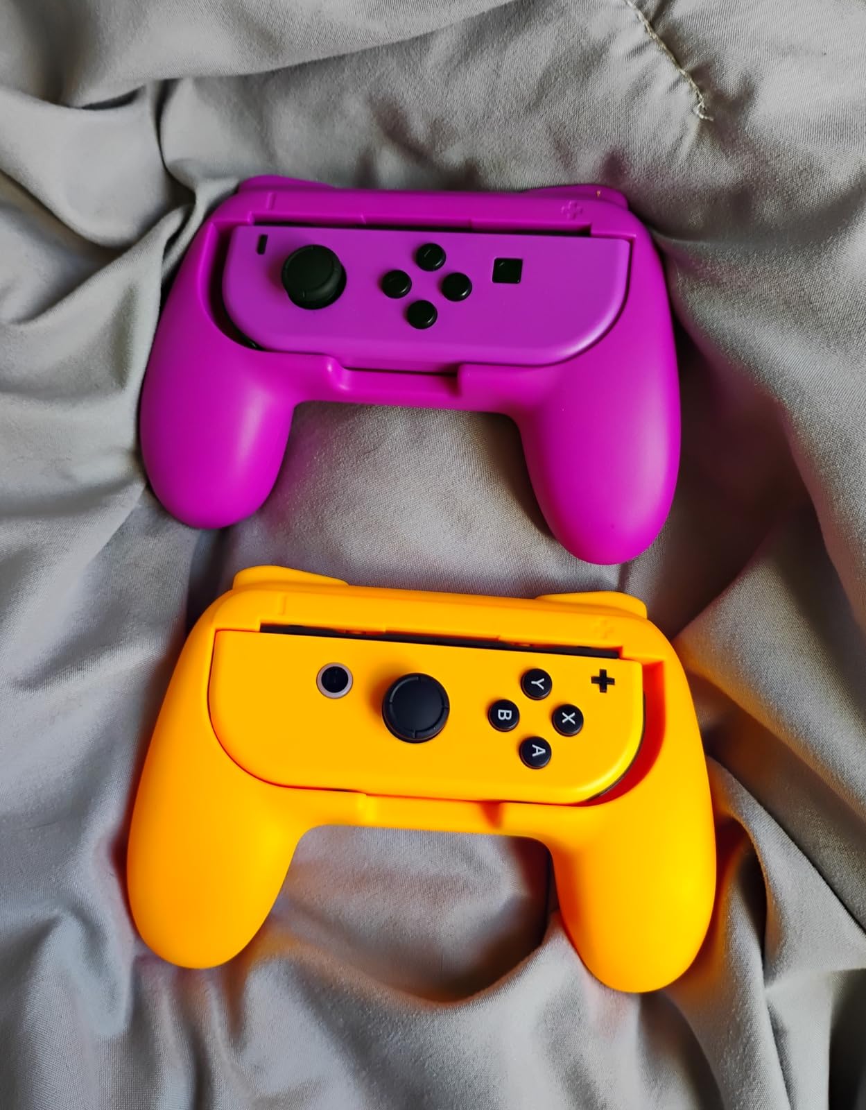 FASTSNAIL Switch Controller Grips for Nintendo Switch/OLED for JoyCons | Wear-Resistant Switch Controllers Holder Handle Kit, Ergonomic Design, 6 Non-Slip Thumb Grip Caps for Joycon 1 Accessories customer photo 1