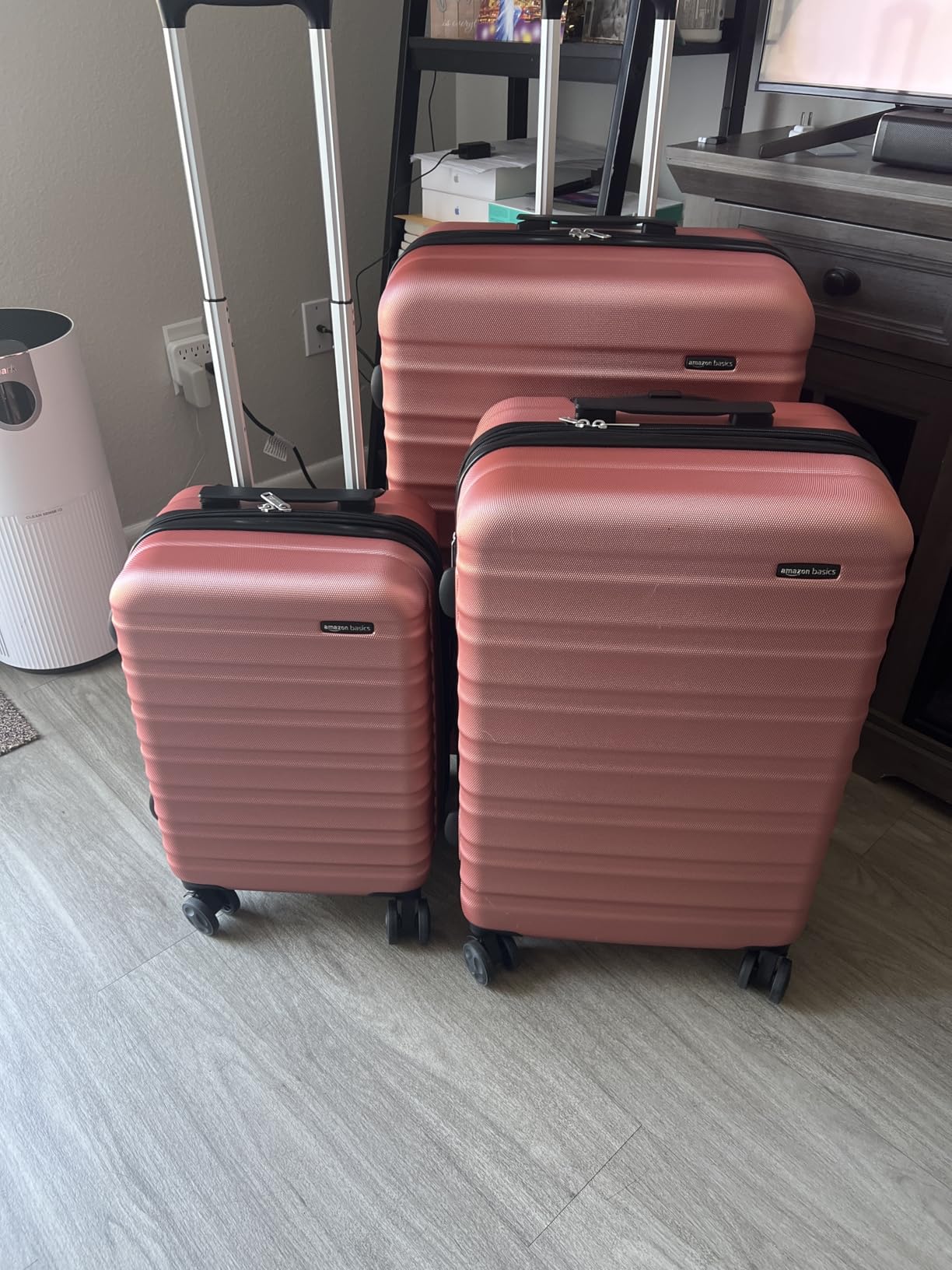 Amazon Basics 3-Piece Hardshell Luggage Set (21