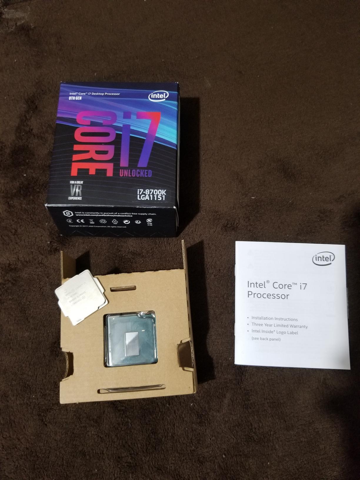 Core i7-8700K Desktop Processor 6 Cores up to 4.7GHz Turbo Unlocked LGA1151 300 Series 95W customer photo 2