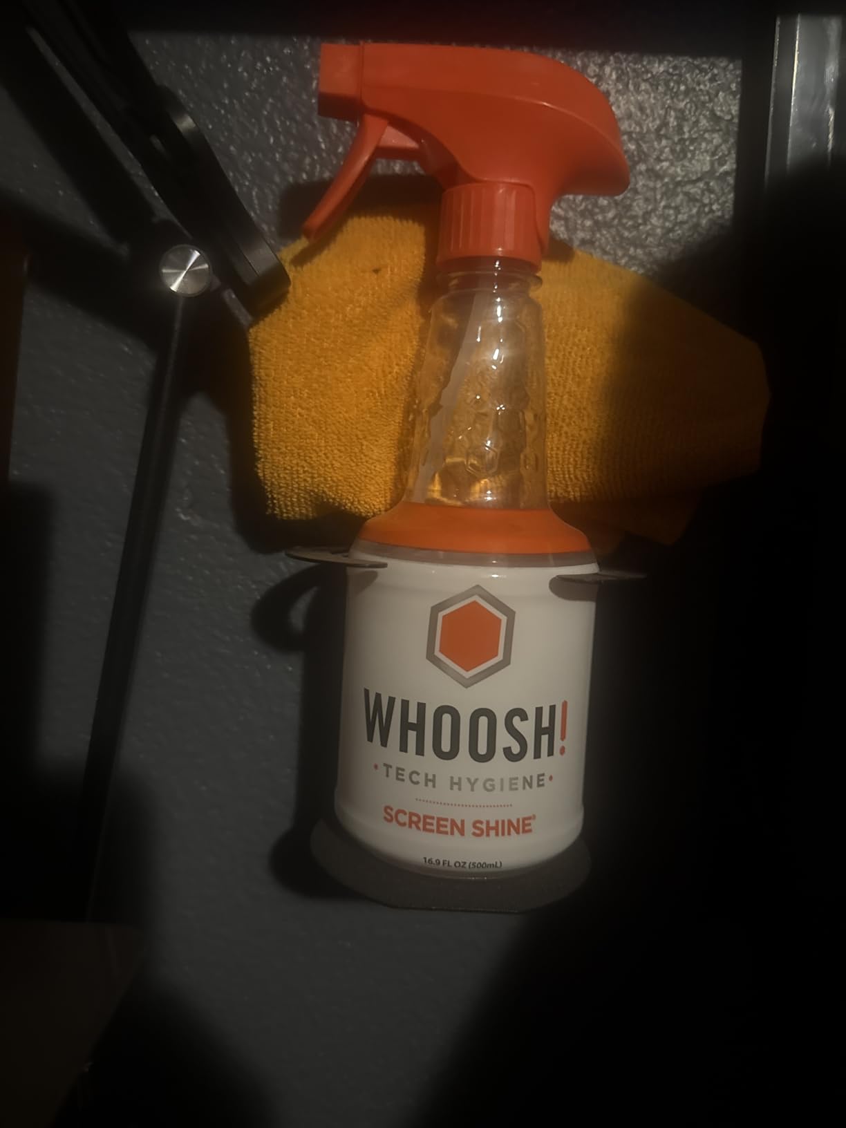WHOOSH! Screen Shine Pro Refillable Cleaning Kit, 16.9 fl oz | Streak Free Finish, Non Toxic and Odorless, For Flat Screens, OLED, LCD and Monitors, Microfiber Cloth Included customer photo 1