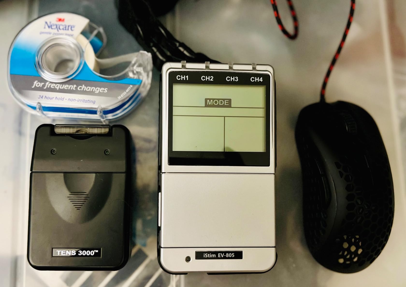 EV-805 TENS EMS 4 Channel Rechargeable Combo Machine Unit customer photo 2