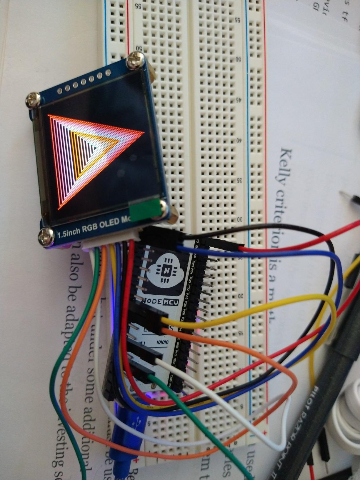 Waveshare 1.5inch RGB OLED Display Module, 128x128 Pixels Displaying 65K Colors, Support Raspberry Pi Arduino STM32, SPI Interface customer photo 1