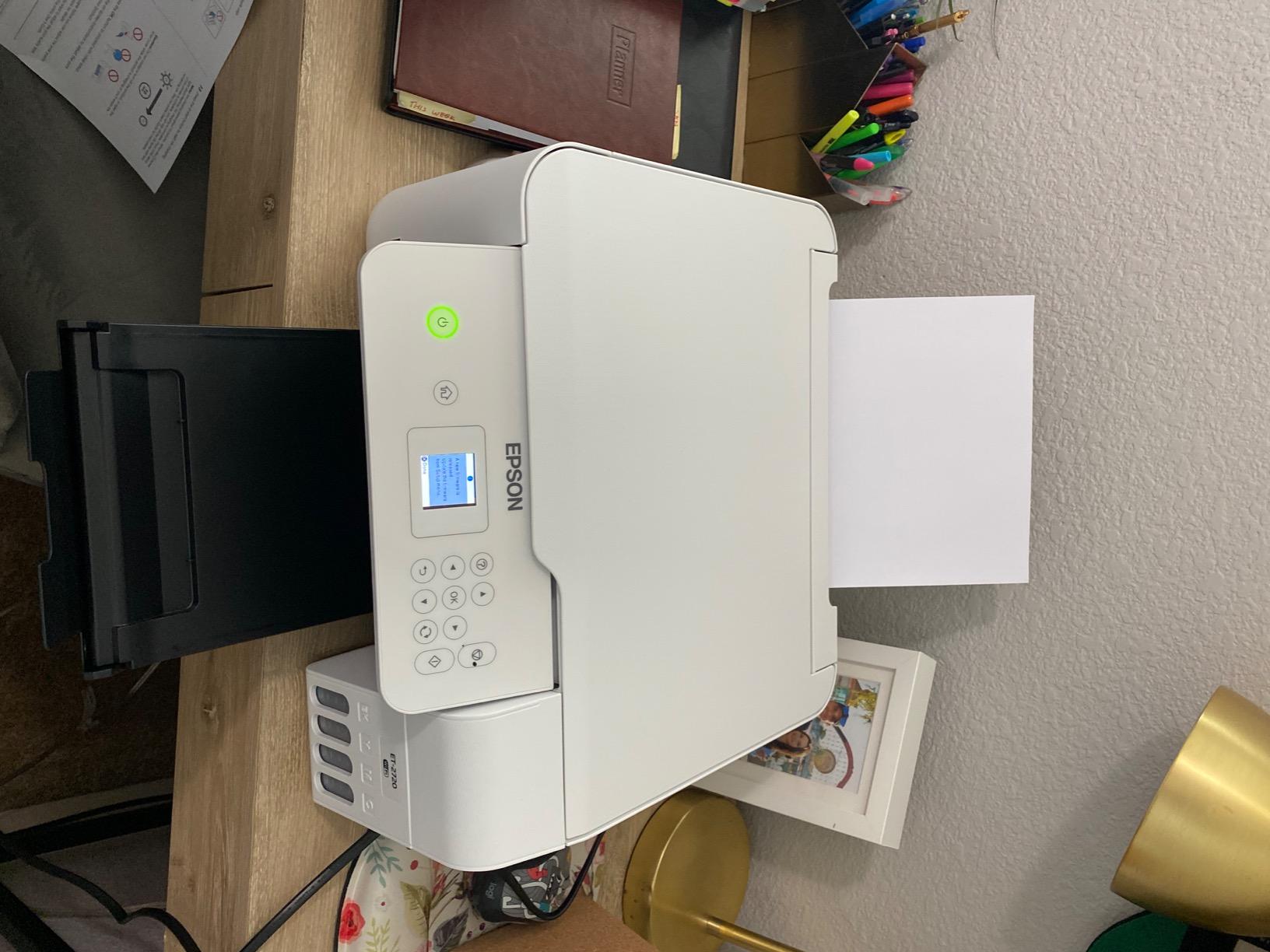 Epson EcoTank ET-2720 Wireless Color All-in-One Supertank Printer with Scanner and Copier - White customer photo 2