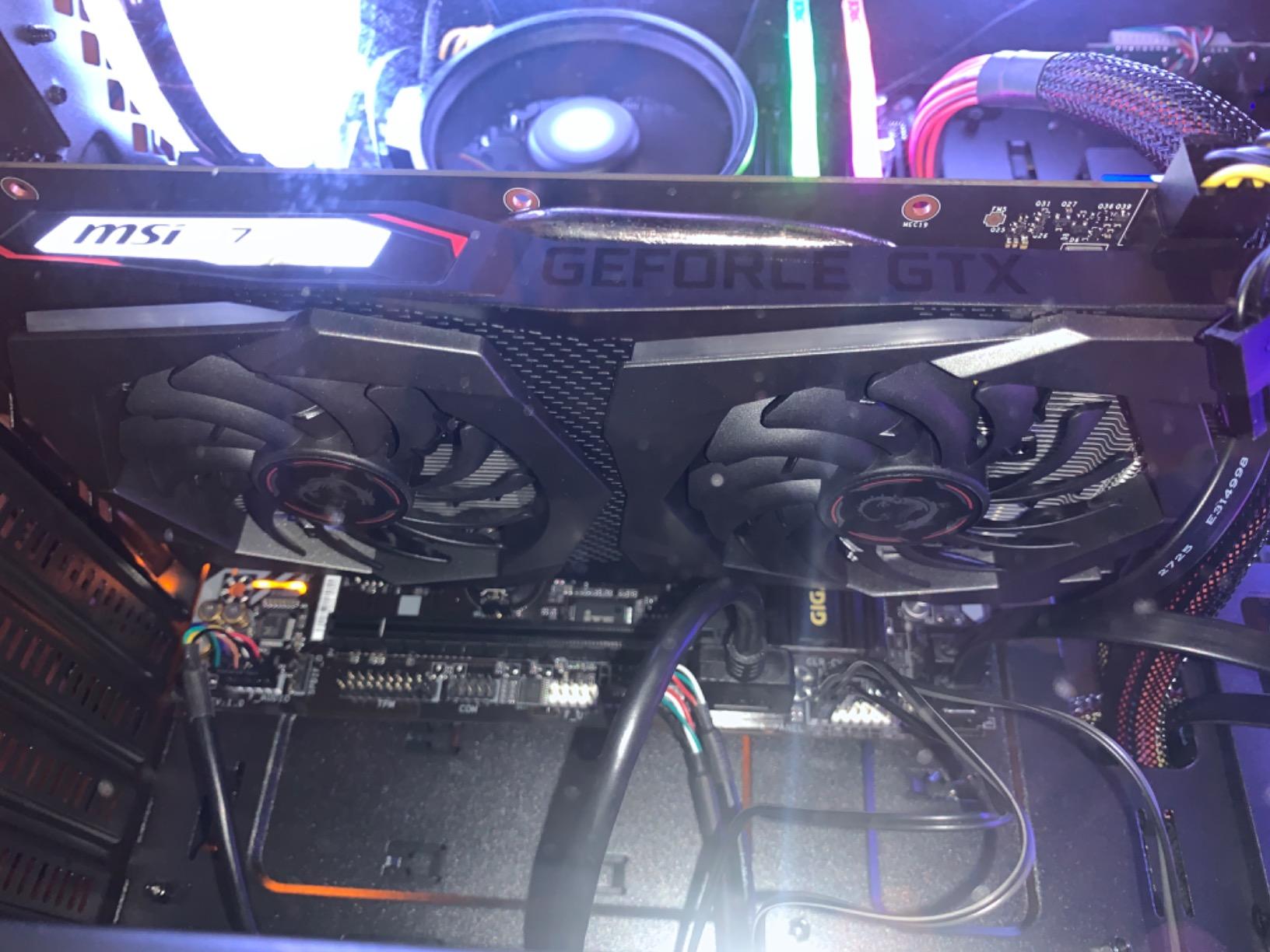msi Gaming GeForce GTX 1650 128-Bit HDMI/DP 4GB GDRR5 HDCP Support DirectX 12 Dual Fan VR Ready OC Graphics Card (GTX 1650 Gaming X 4G) customer photo 2