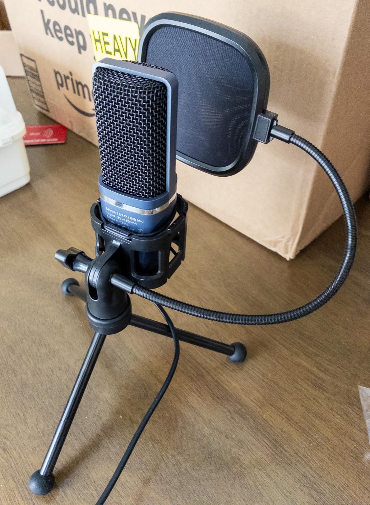 TONOR TC-777 Podcast Microphone, USB Computer Microphone, Cardioid Condenser PC Mic with Tripod Stand and Pop Filter for Podcasting, Streaming, Vocal Recording customer photo 2
