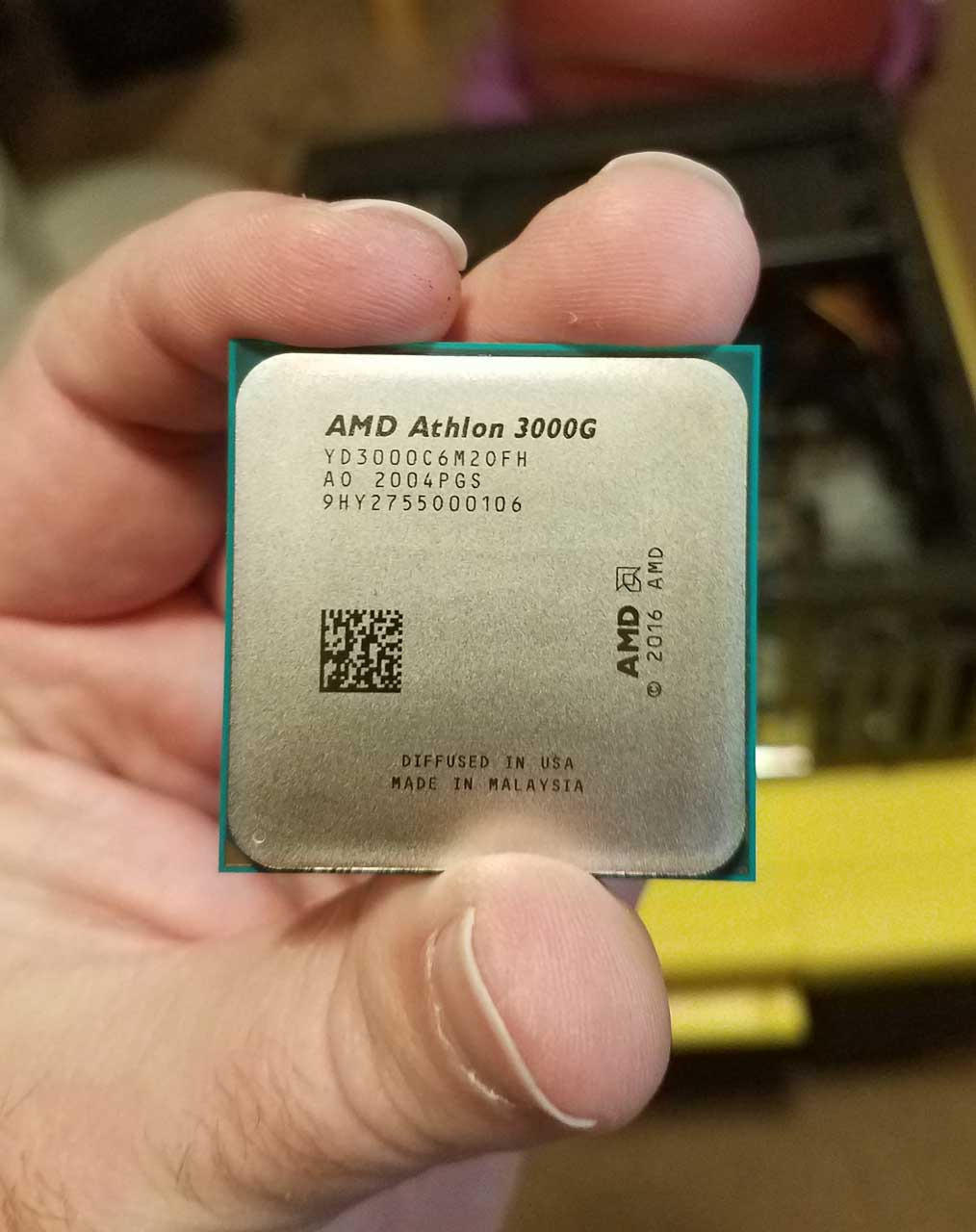 AMD Athlon 3000G 2-Core, 4-Thread Unlocked Desktop Processor with Radeon Vega 3 Graphics customer photo 2