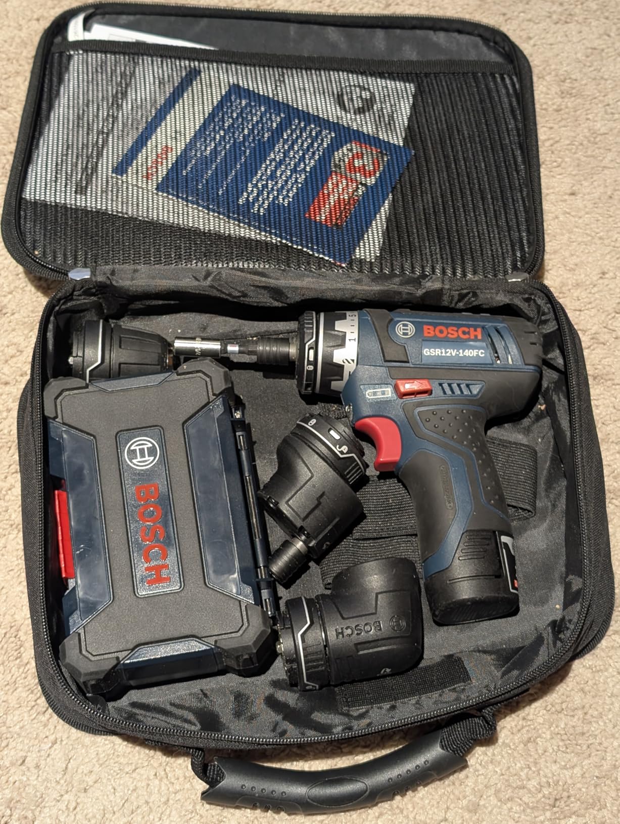 Bosch GSR12V-300FCB22 12V Max Drill/Driver with 5-In-1 Flexiclick System with (2) 2.0 Ah Batteries customer photo 2