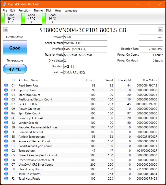 Seagate IronWolf 8TB NAS Internal Hard Drive HDD - 3.5 Inch SATA 6Gb/s 7200 RPM 256MB Cache for RAID Network Attached Storage (ST8000VNZ04/N004) customer photo 2