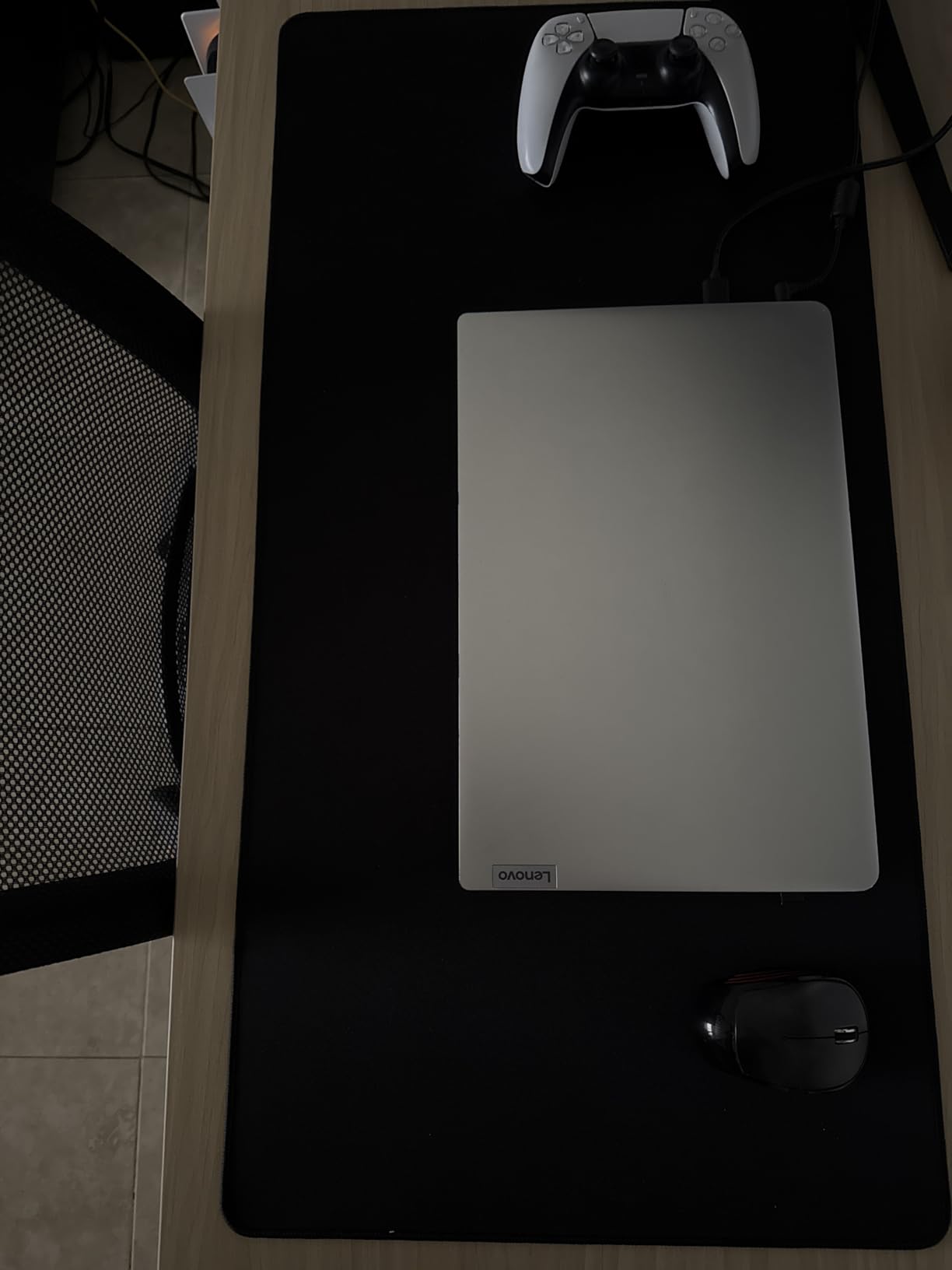 Large Extended Gaming Mouse Pad with Stitched Edges, (31.5X15.7In) Durable Non-Slip Natural Rubber Base, Waterproof Computer Keyboard Pad Mat for Esports Pros/Gamer/Desktop/Office/Home-Black customer photo 1