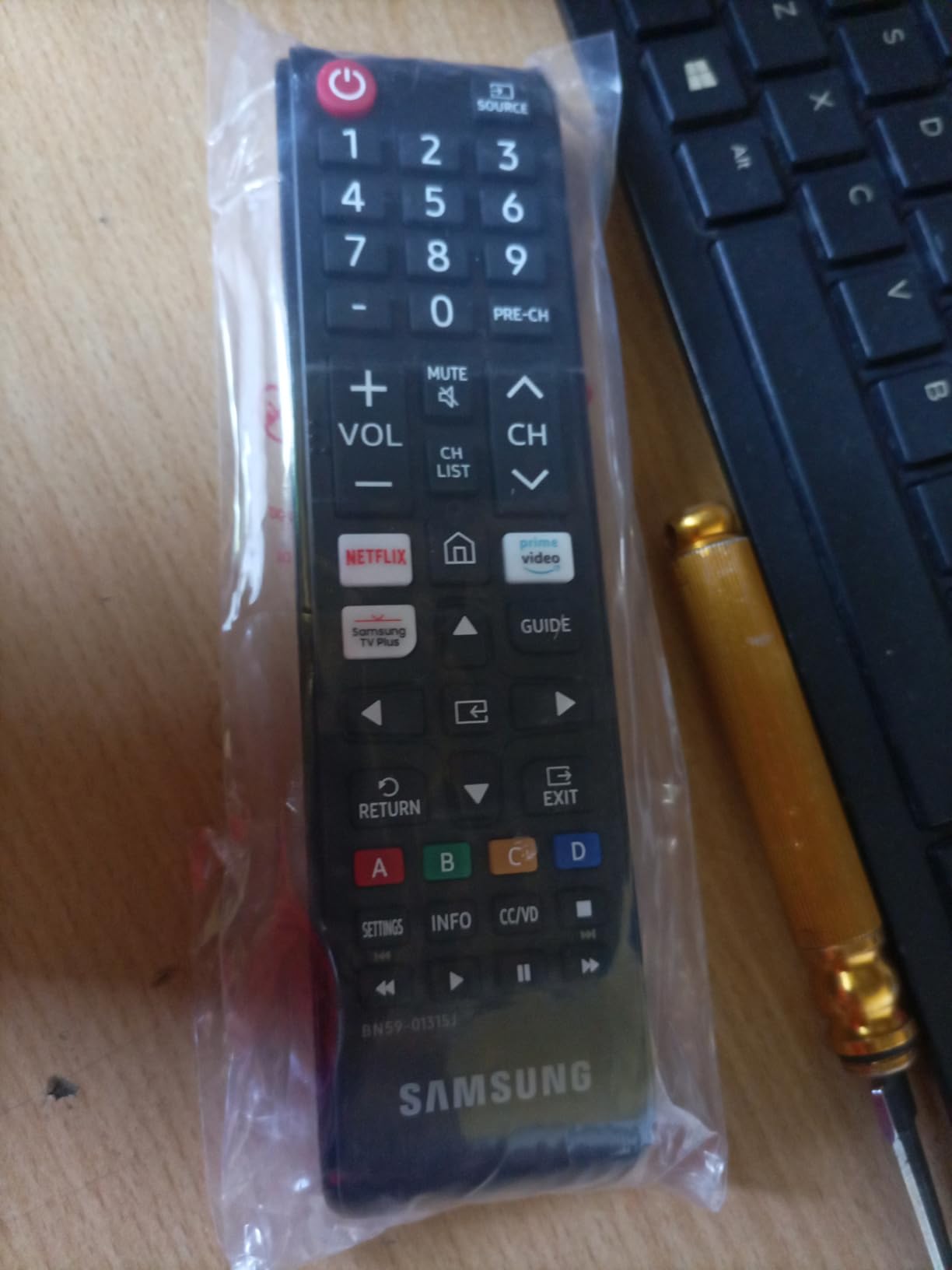 Samsung OEM Remote Control with Netflix Hotkey - Black (BN59-01315J) customer photo 1